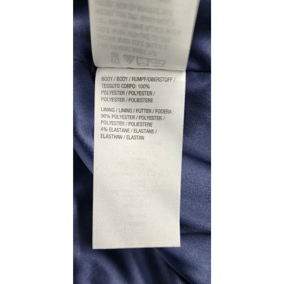 Isaac Mizrahi Live! Floral Printed Faux Fur Shearling Coat Navy QVC Size M - Picture 13 of 16